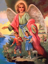 Carregar imagem no visualizador da galeria, Anjo da Guarda - 100% Diamantes (Kit Completo) - Pintura com Diamantes
