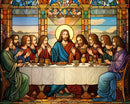 Santa Ceia 2024/4 - 100% Diamantes (Quadrado) - Kit Completo - Pintura com Diamantes