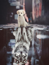 Carregar imagem no visualizador da galeria, Reflexo dos Animais 4 - 100% Diamantes (Kit Completo)
