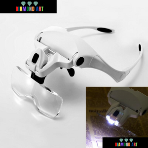 Óculos Lupa com Led