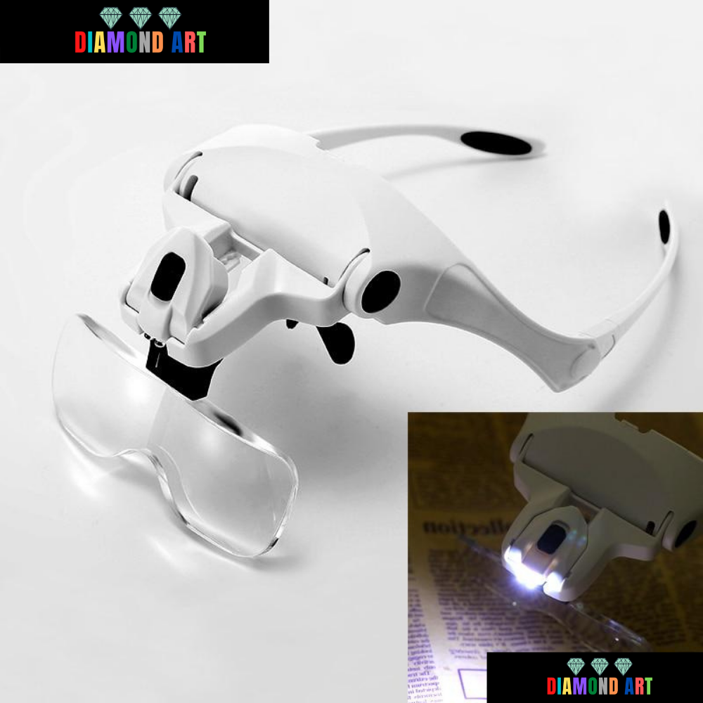 Óculos Lupa com Led