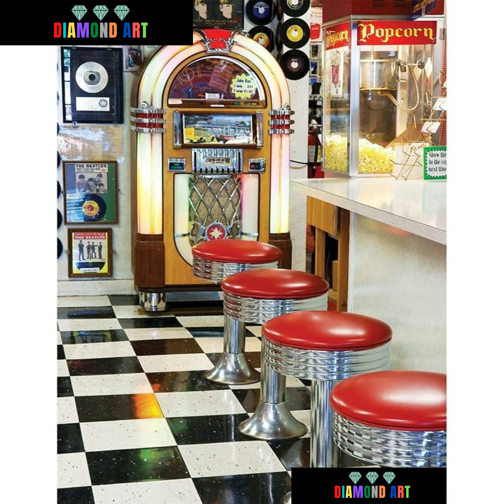 Restaurante Retrô - 100% Diamantes (Kit Completo)