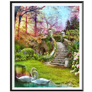 Linda Paisagem 10 - 100% Diamantes (Kit Completo)