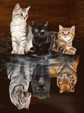 Carregar imagem no visualizador da galeria, Reflexo dos Animais 10 - 100% Diamantes (Kit Completo)
