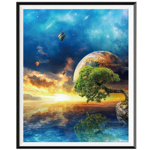 Linda Paisagem 11 - 100% Diamantes (Kit Completo)