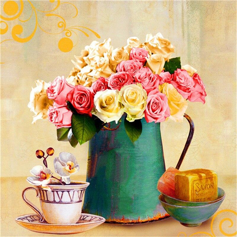 Lindas Flores 3 - 100% Diamantes (Kit Completo)