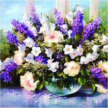 Carregar imagem no visualizador da galeria, Lindas Flores 4 - 100% Diamantes (Kit Completo)
