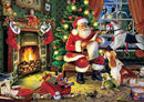 Papai Noel na Lareira - 100% Diamantes (Kit Completo)