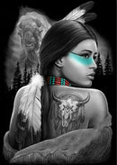 Índia Tatuada - 100% Diamantes (Kit Completo)
