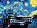 Carro estilo Van Gogh - 100% Diamantes (Kit Completo)