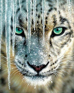 Felino Glacial - 100% Diamantes (Kit Completo)