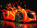 Carro em Chamas - 100% Diamantes (Kit Completo)