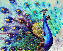 Carregar imagem no visualizador da galeria, Pavão Charmoso - 100% Diamantes (Kit Completo)
