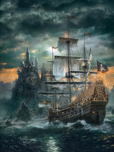 Carregar imagem no visualizador da galeria, Navio Pirata - 100% Diamantes (Kit Completo)
