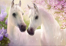 Carregar imagem no visualizador da galeria, Casal de Cavalos - 100% Diamantes (Kit Completo)
