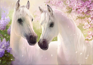Casal de Cavalos - 100% Diamantes (Kit Completo)