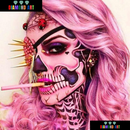 Mulher Caveira - 100% Diamantes (Kit Completo)