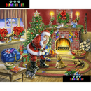 Papai Noel e seu Cãozinho - 100% Diamantes (Kit Completo)