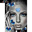 Mulher e as Borboletas - 100% Diamantes (Kit Completo)