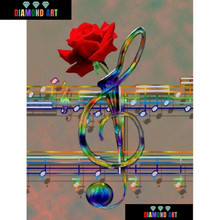Carregar imagem no visualizador da galeria, Rosa Musical - 100% Diamantes (Kit Completo)
