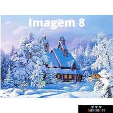 Carregar imagem no visualizador da galeria, Paisagem Inverno 8 - 100% Diamantes (Kit Completo)
