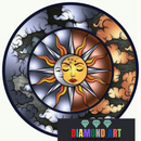 Mandalas Maravilhosas 1 - 100% Diamantes (Kit Completo)