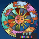 Mandalas Maravilhosas 5- 100% Diamantes (Kit Completo)