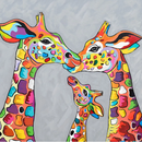Girafas Coloridas - 100% Diamantes (Kit Completo)