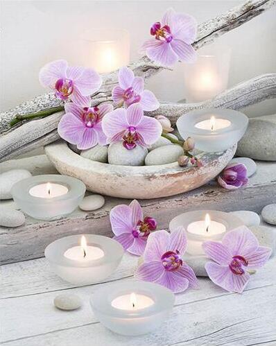 Flor e as Velas - 100% Diamantes (Kit Completo)