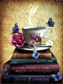Livros e a Imaginação 2023/5 - 100% Diamantes (Quadrado) - Kit Completo - Pintura com Diamantes