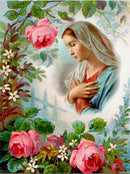 Nossa Senhora 2023/2 - 100% Diamantes (Quadrado) - Kit Completo - Pintura com Diamantes