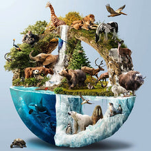 Carregar imagem no visualizador da galeria, Mundo Animal - 100% Diamantes (Kit Completo)
