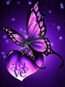 Borboleta Esplendorosa 2 - 100% Diamantes (Kit Completo) - Pintura com Diamantes