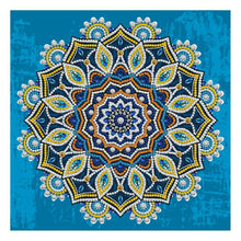 Carregar imagem no visualizador da galeria, Mandala Fluorescente 3 - (30 x 30 cm) - Parcial Diamantes (Redondo) - Kit Completo
