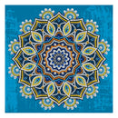 Mandala Fluorescente 3 - (30 x 30 cm) - Parcial Diamantes (Redondo) - Kit Completo