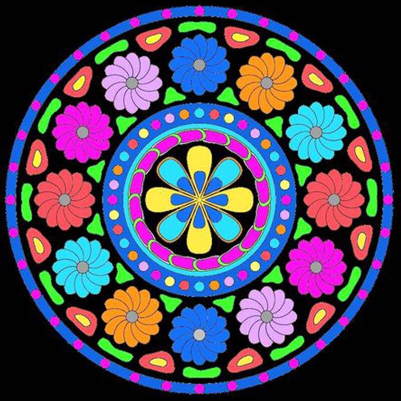 Mandala 29 - 100% Diamantes (Kit Completo)
