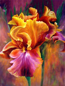 Flores 2023/7 - 100% Diamantes (Quadrado) - Kit Completo - Pintura com Diamantes