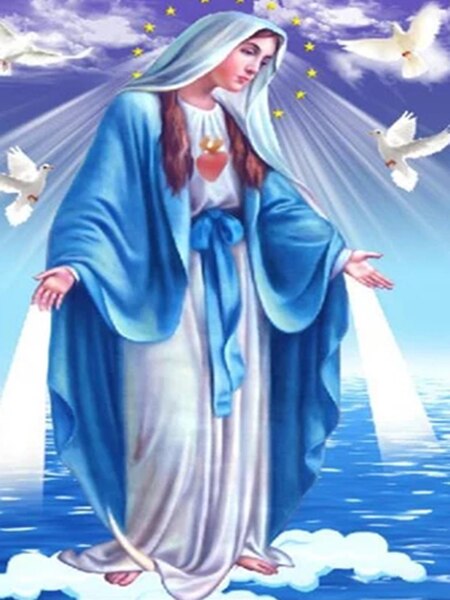 Nossa Senhora Maravilhosa 3 - 100% Diamantes (Kit Completo)