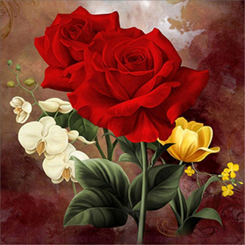 Vaso de Flor 5 - 100% Diamantes (Kit Completo)