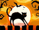 Halloween Gato Preto 3 - 100% Diamantes (Kit Completo)