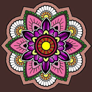 Mandala 22 - 100% Diamantes (Kit Completo)