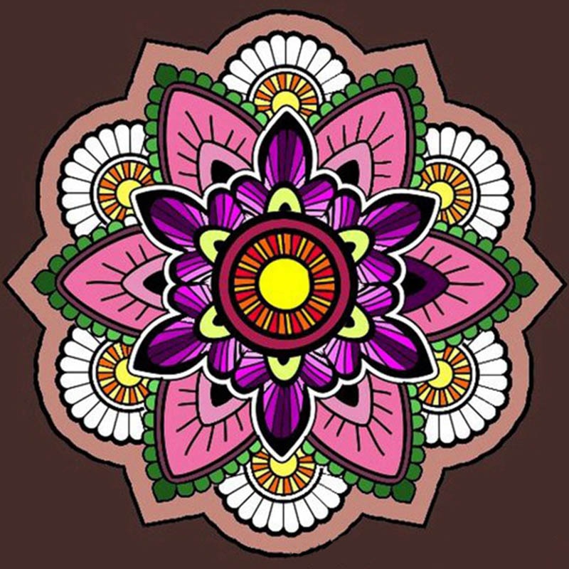 Mandala 22 - 100% Diamantes (Kit Completo)