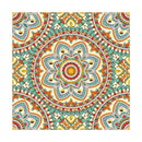 Mandala Fluorescente 7 - (30 x 30 cm) - Parcial Diamantes (Redondo) - Kit Completo
