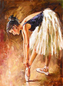 Bailarina 1 - 100% Diamantes (Kit Completo) - Pintura com Diamantes