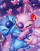 Casal Lilo e Stitch - 100% Diamantes (Kit Completo)
