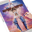 Nossa Senhora e Jesus - 100% Diamantes (Kit Completo)