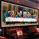 Santa Ceia (104 x 50 cm) - Parcial Diamantes - Kit Completo