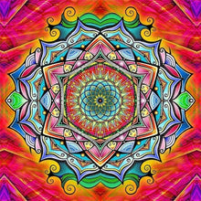 Carregar imagem no visualizador da galeria, Mandala 15 - 100% Diamantes (Kit Completo)
