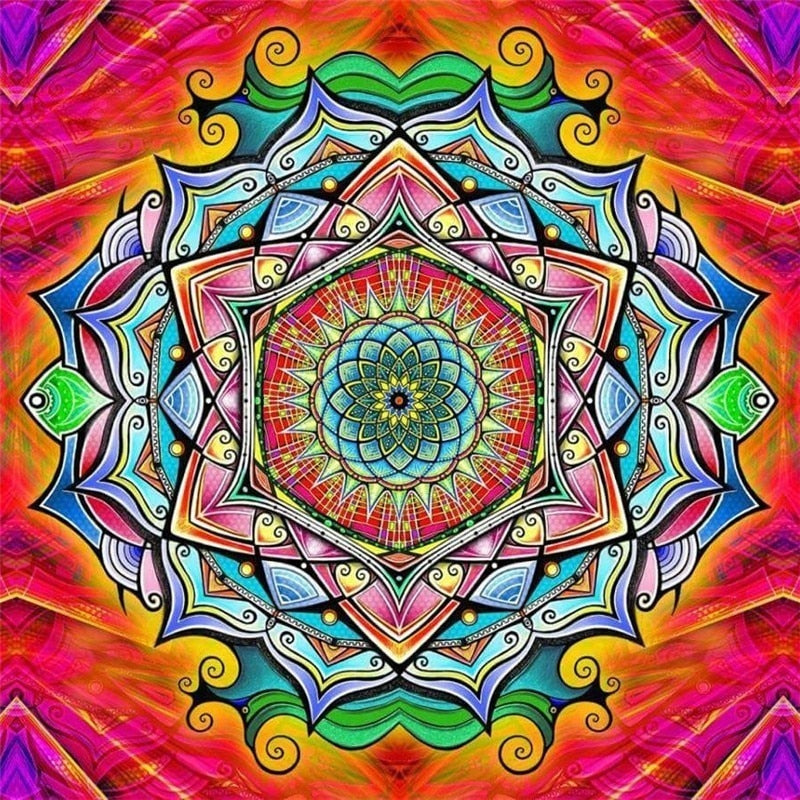 Mandala 15 - 100% Diamantes (Kit Completo)