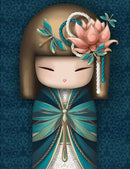 Bonecas Japonesas 6 - 100% Diamantes (Kit Completo) - Pintura com Diamantes